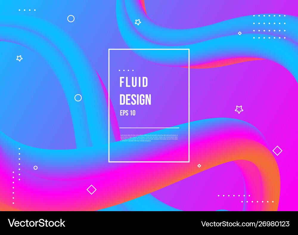 Abstract fluid color pattern with modern Abstract fluid color pattern with modern vector image