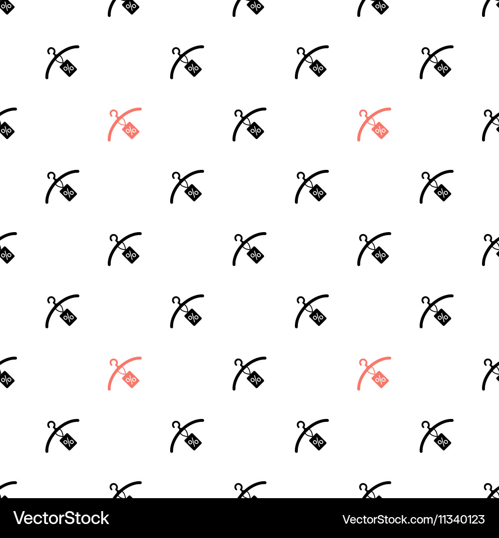 Abstract hanger seamless pattern or background vector image