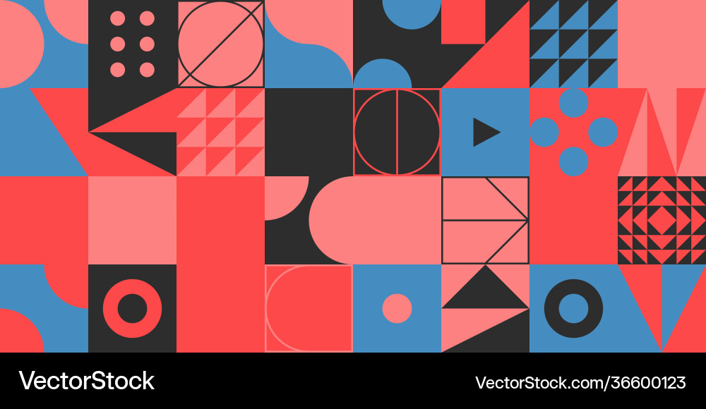 Brutalism design abstract pattern vector image