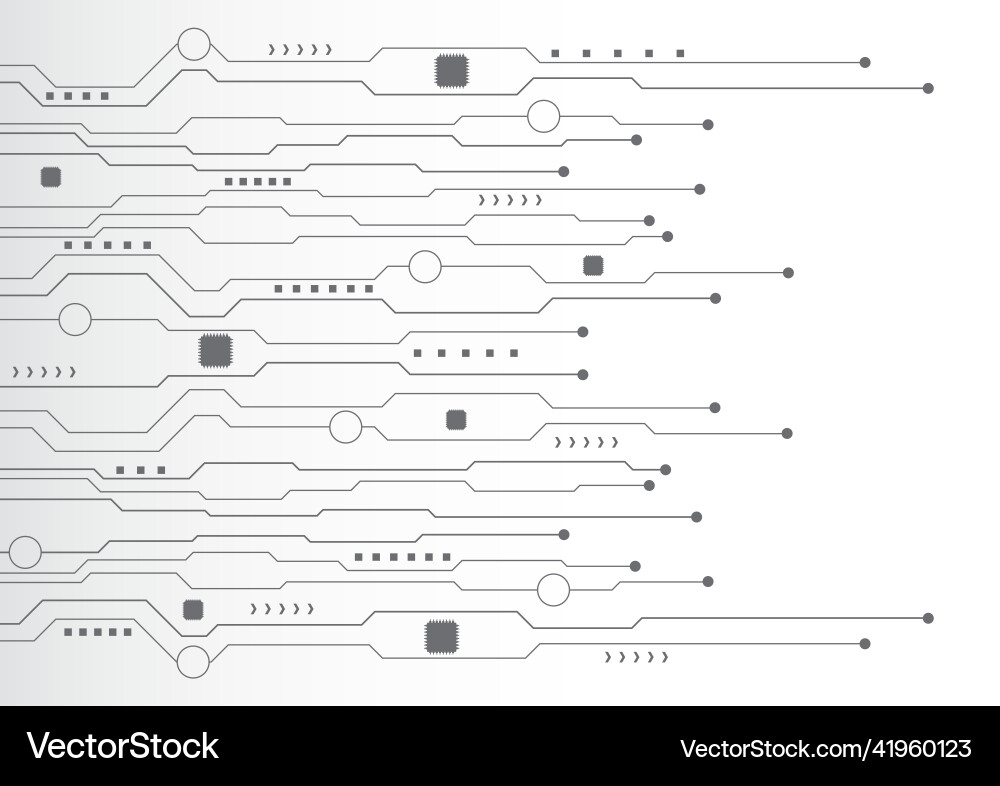 Circuit technology background with hi-tech Circuit technology background with hi-tech vector image