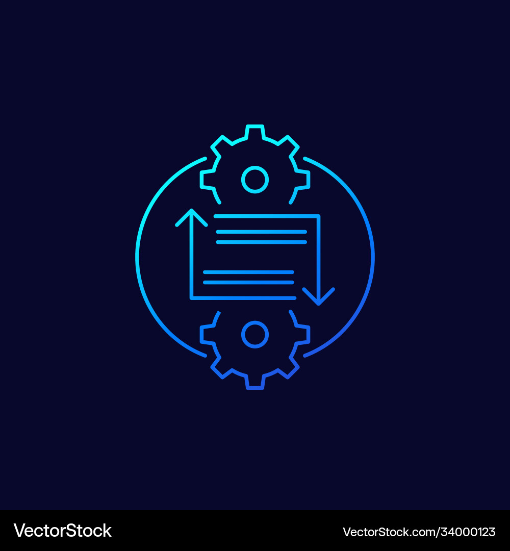 Connection & Integration Icon vector image