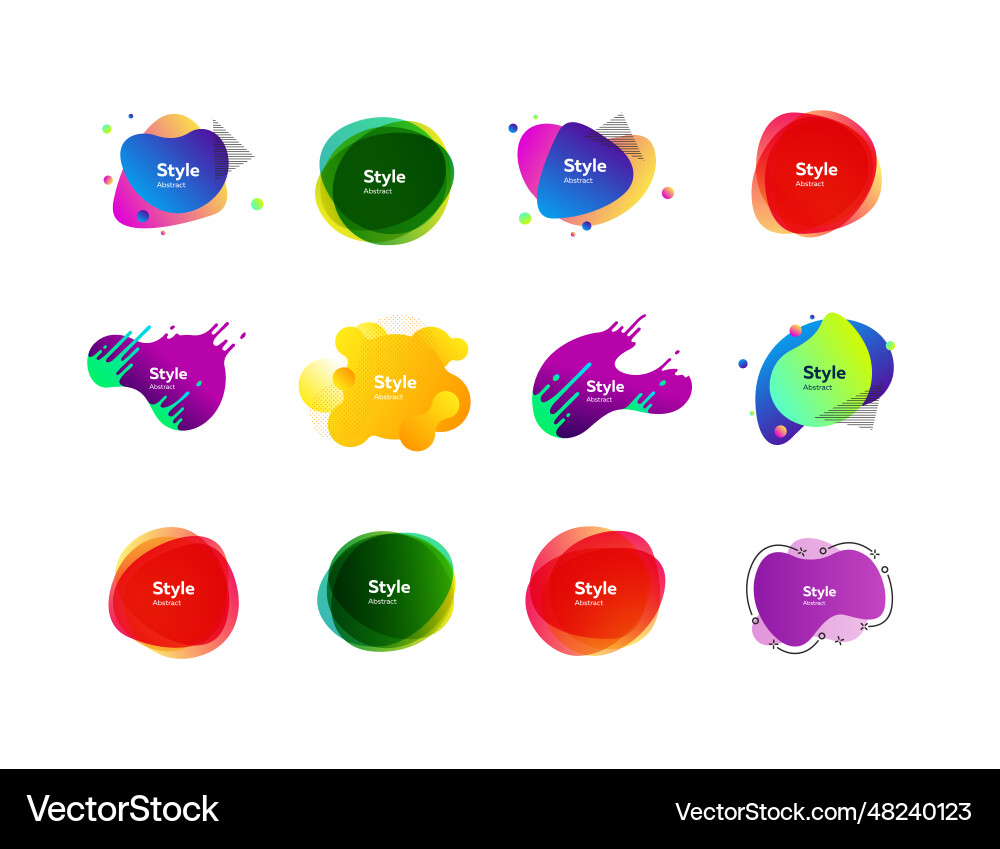 Creative colorful abstract forms Creative colorful abstract forms vector image