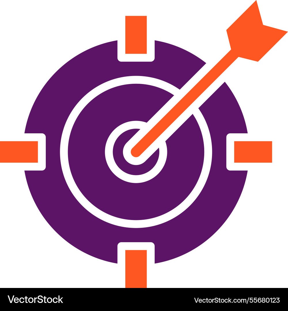 Dart board icon design Vector Image