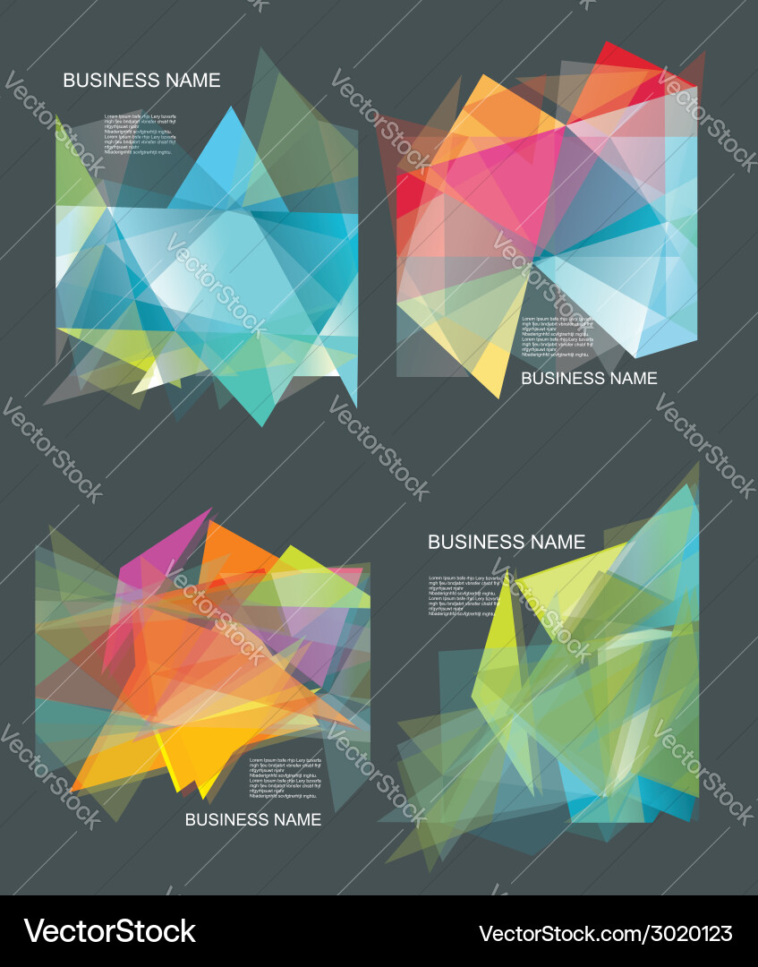 Dynamic Geometric Background vector image