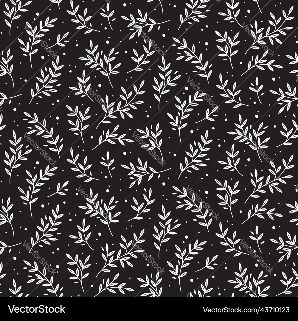 Elegant Branch Pattern Vector Image