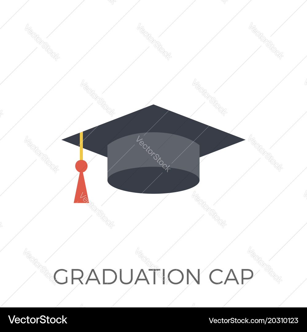 Graduation cap icon Vector Image