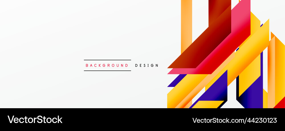 Minimal geometric abstract background dynamic 3d Vector Image