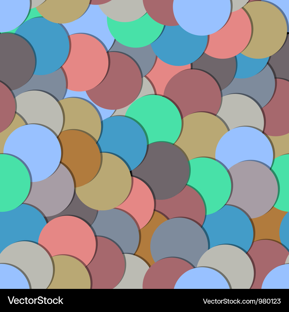 Paper Circle Pattern vector image