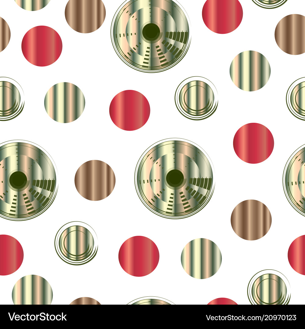 Seamless pattern with abstract colorful circles vector image