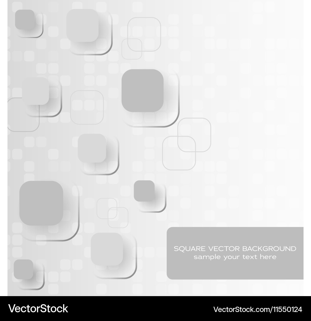 Abstract concept with square composition vector image