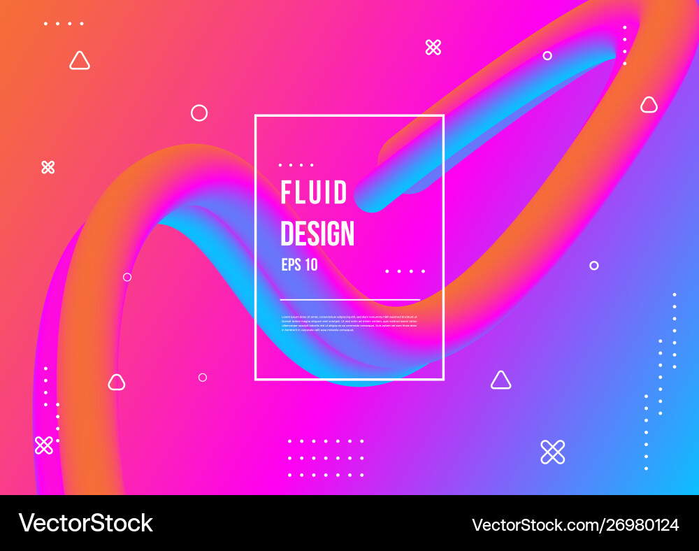 Abstract fluid color pattern with modern Abstract fluid color pattern with modern Vector Image