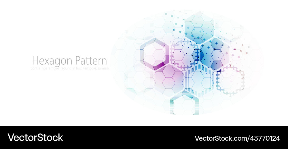 Abstract hexagon background for design works Vector Image