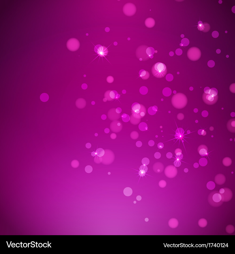 Abstract magic bokeh background vector image