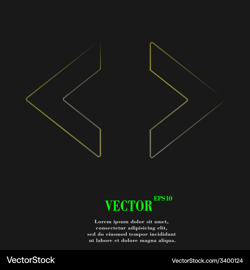 Code icon symbol flat modern web design with long Vector Image