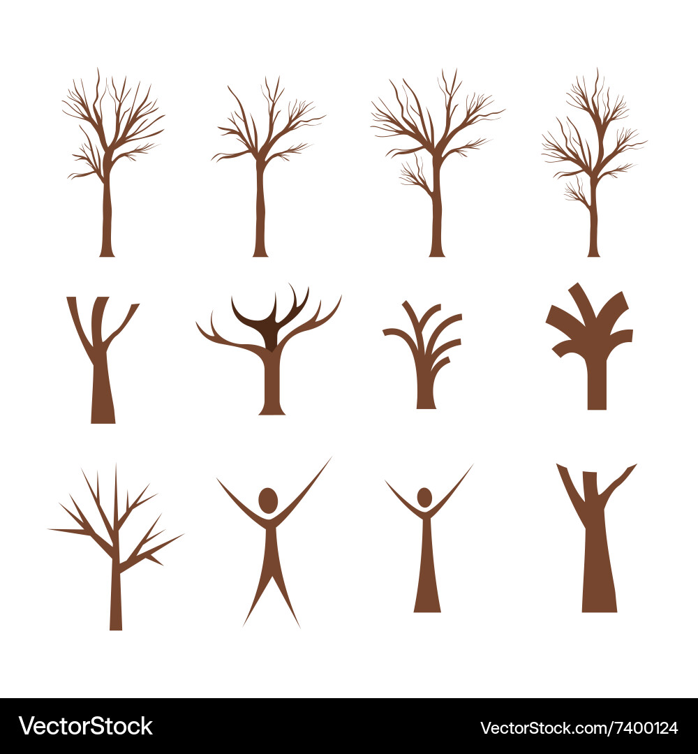 Conceptual tree design vector image