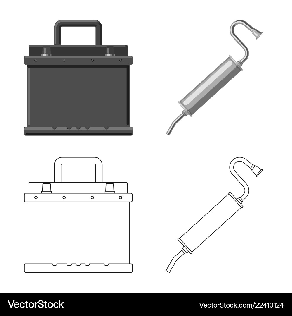 Design of auto and part icon collection Vector Image