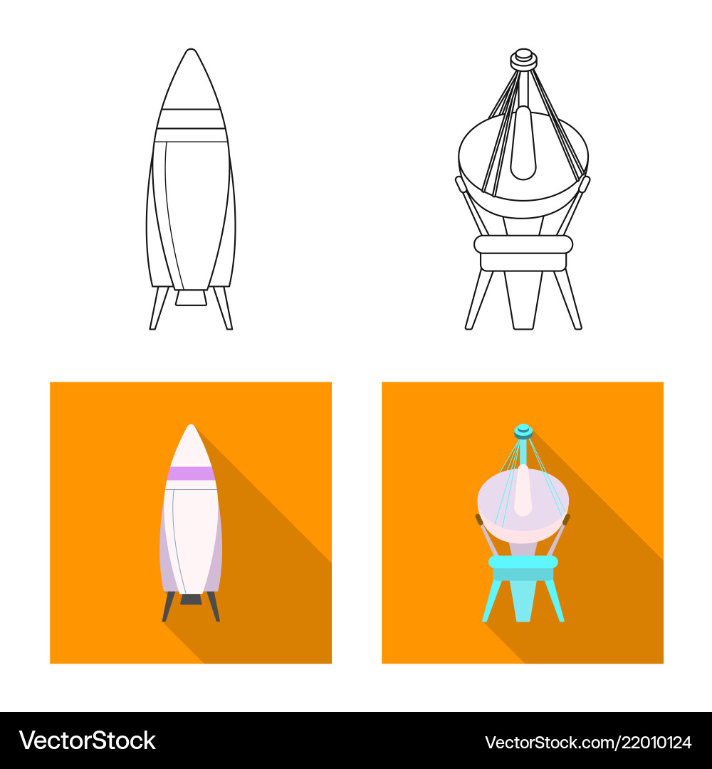 Design of mars and space sign collection Design of mars and space sign collection vector image