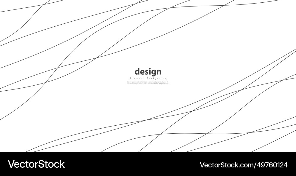 Hand drawn lines abstract pattern wave simple Vector Image