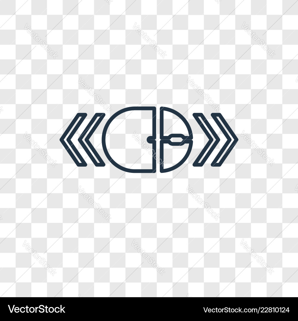 Scroll concept linear icon isolated Scroll concept linear icon isolated vector image