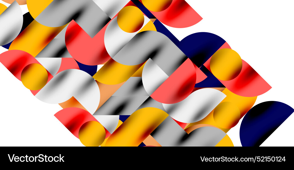 Shadow effect shiny circles and round triangles Shadow effect shiny circles and round triangles vector image
