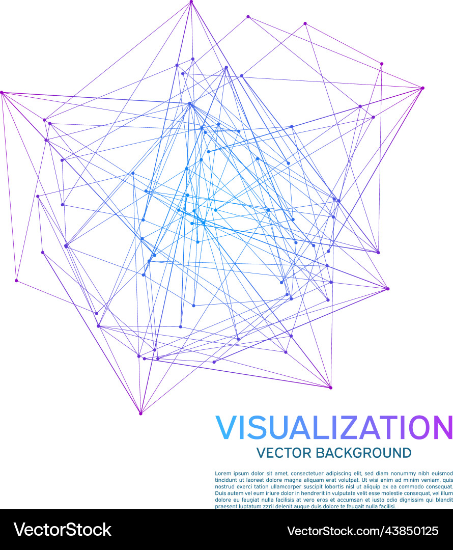 Abstract background with dots and lines white Abstract background with dots and lines white Vector Image