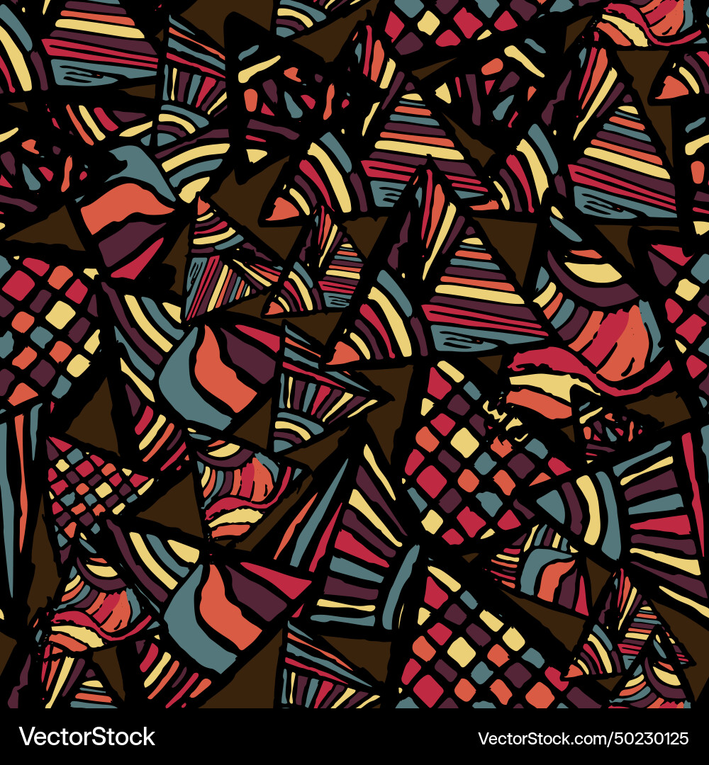 Abstract seamless texture pattern with triangles Vector Image