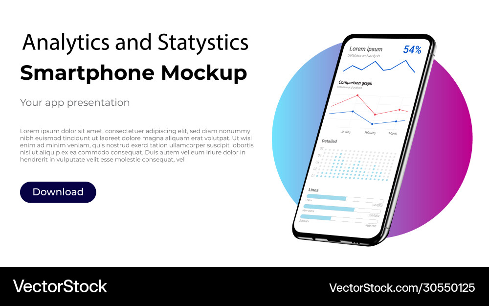 Analytics and statistics business admin dashboard Analytics and statistics business admin dashboard vector image