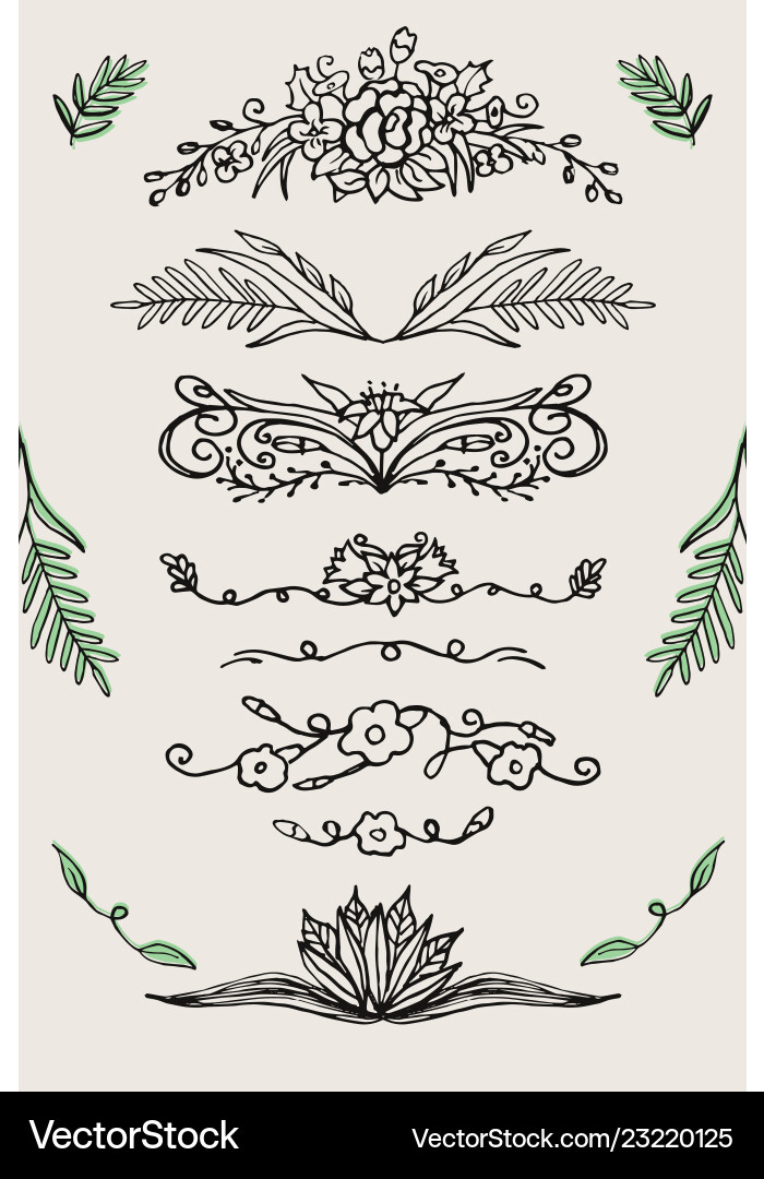 Decorative text frames vector image