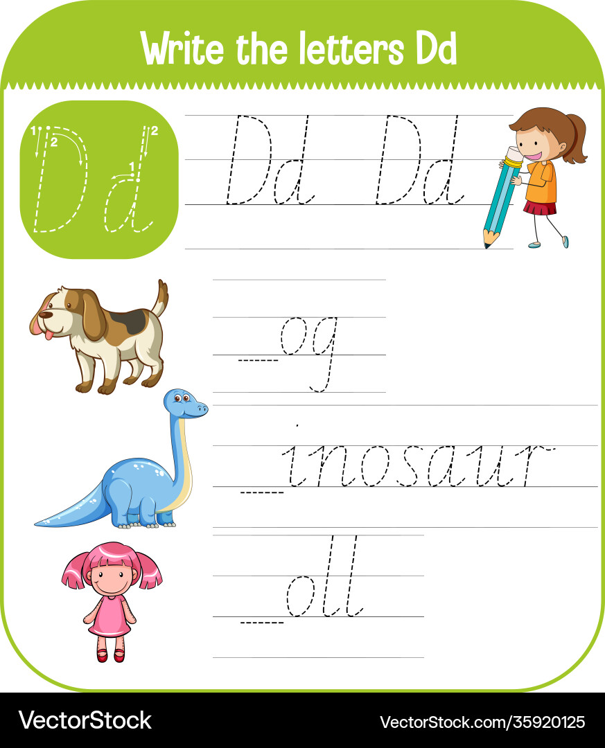 English alphabet tracing worksheets English alphabet tracing worksheets vector image