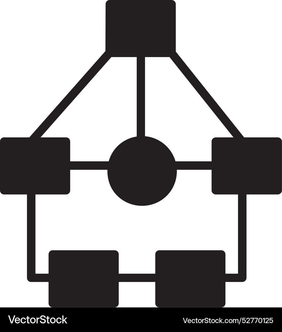 Flowchart icon design Vector Image