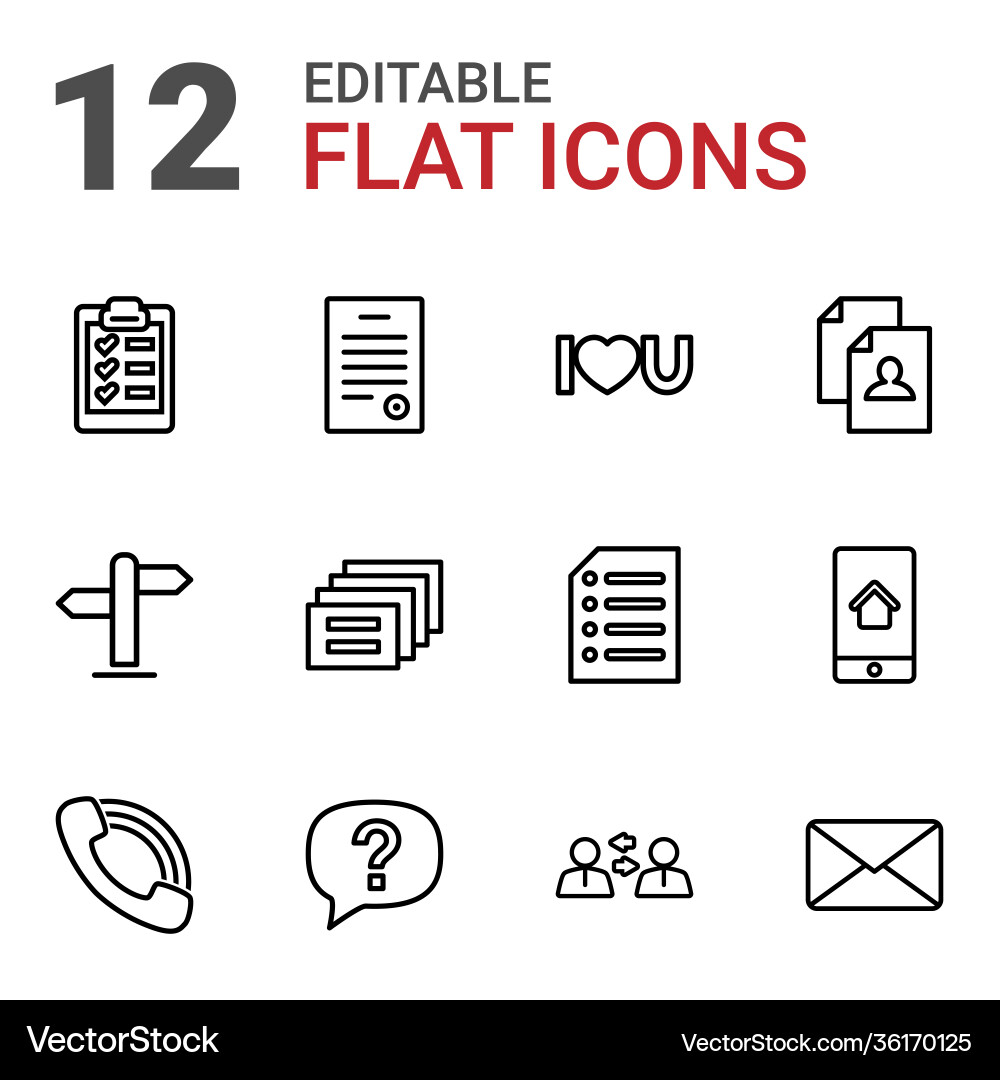 Message icons vector image