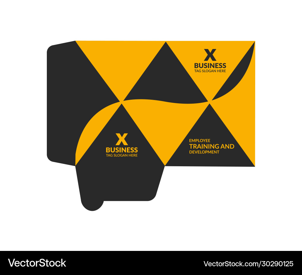 Presentation folder template design Vector Image