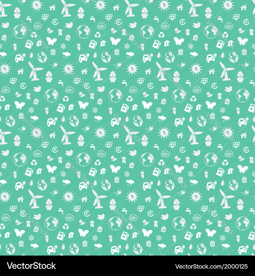 Seamless pattern on environmental issues from vector image