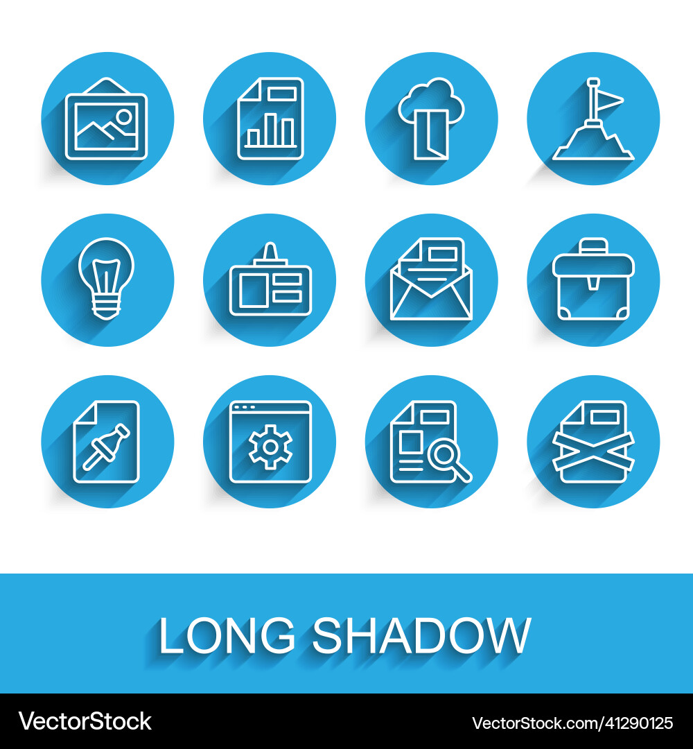 Set line note paper with push button browser Set line note paper with push button browser Vector Image