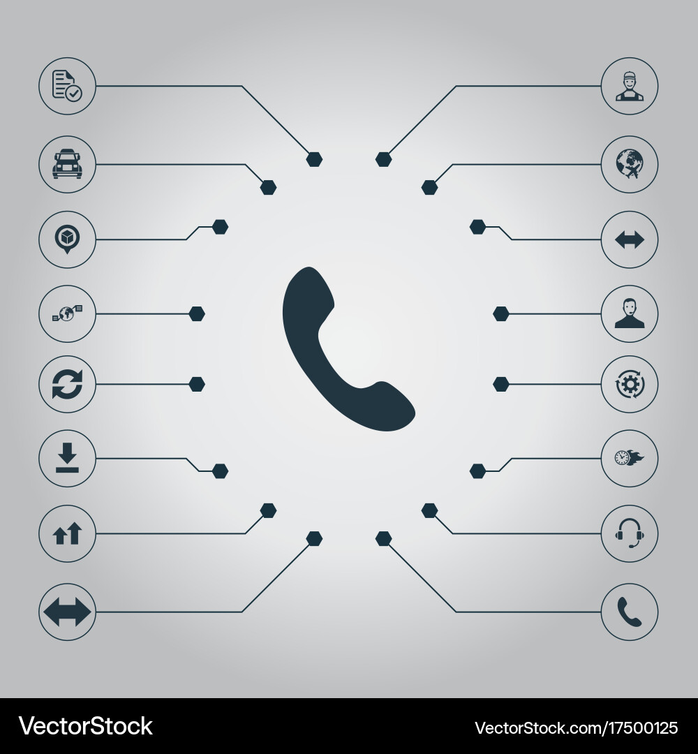 Set of simple systematization vector image