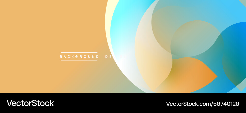 Abstract design features overlapping circles warm Abstract design features overlapping circles warm vector image