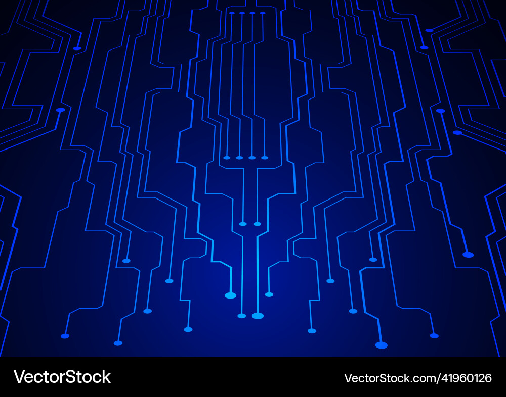 Circuit technology background with hi-tech Circuit technology background with hi-tech vector image