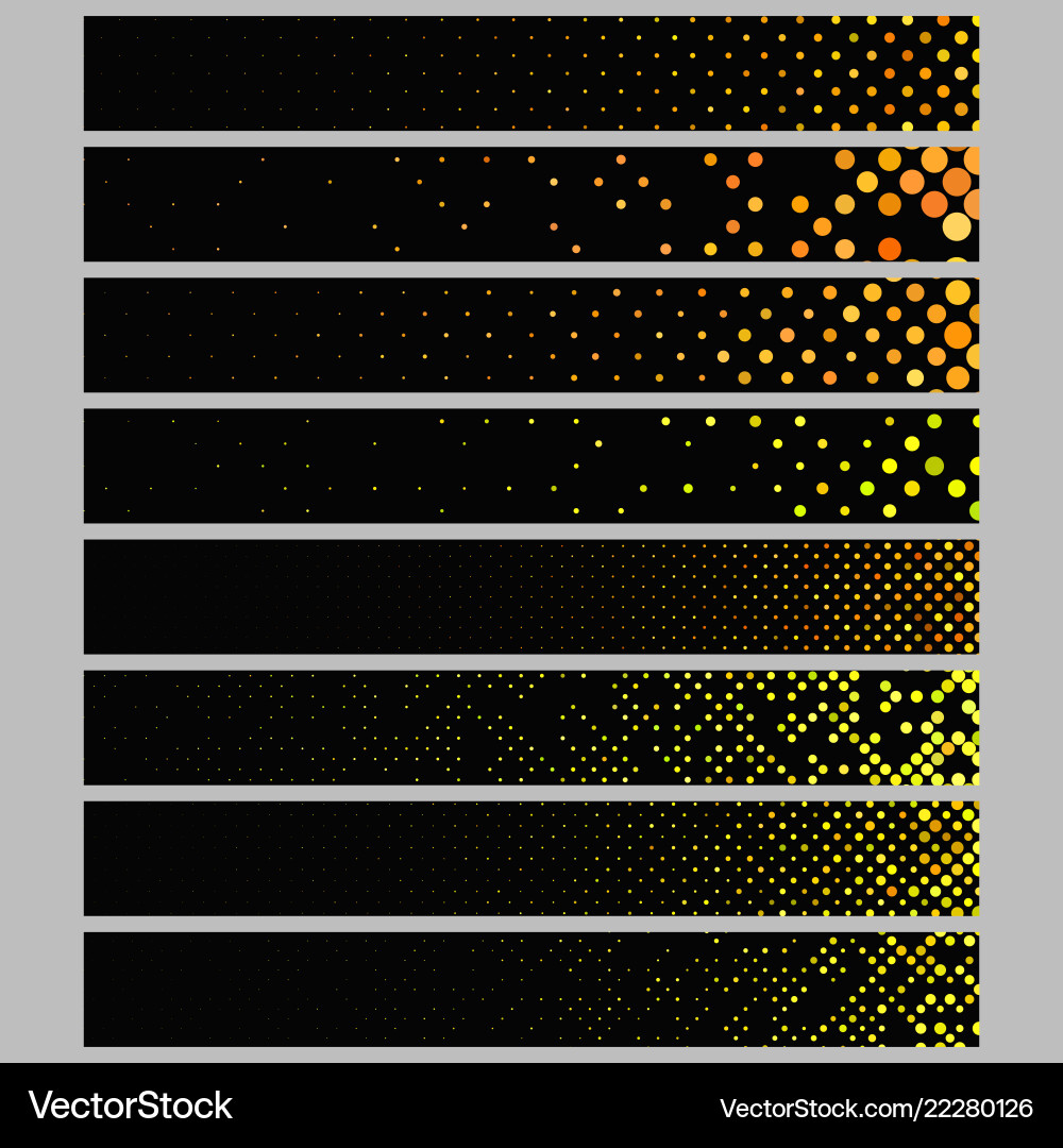 Color abstract dot pattern rectangular web banner Color abstract dot pattern rectangular web banner vector image