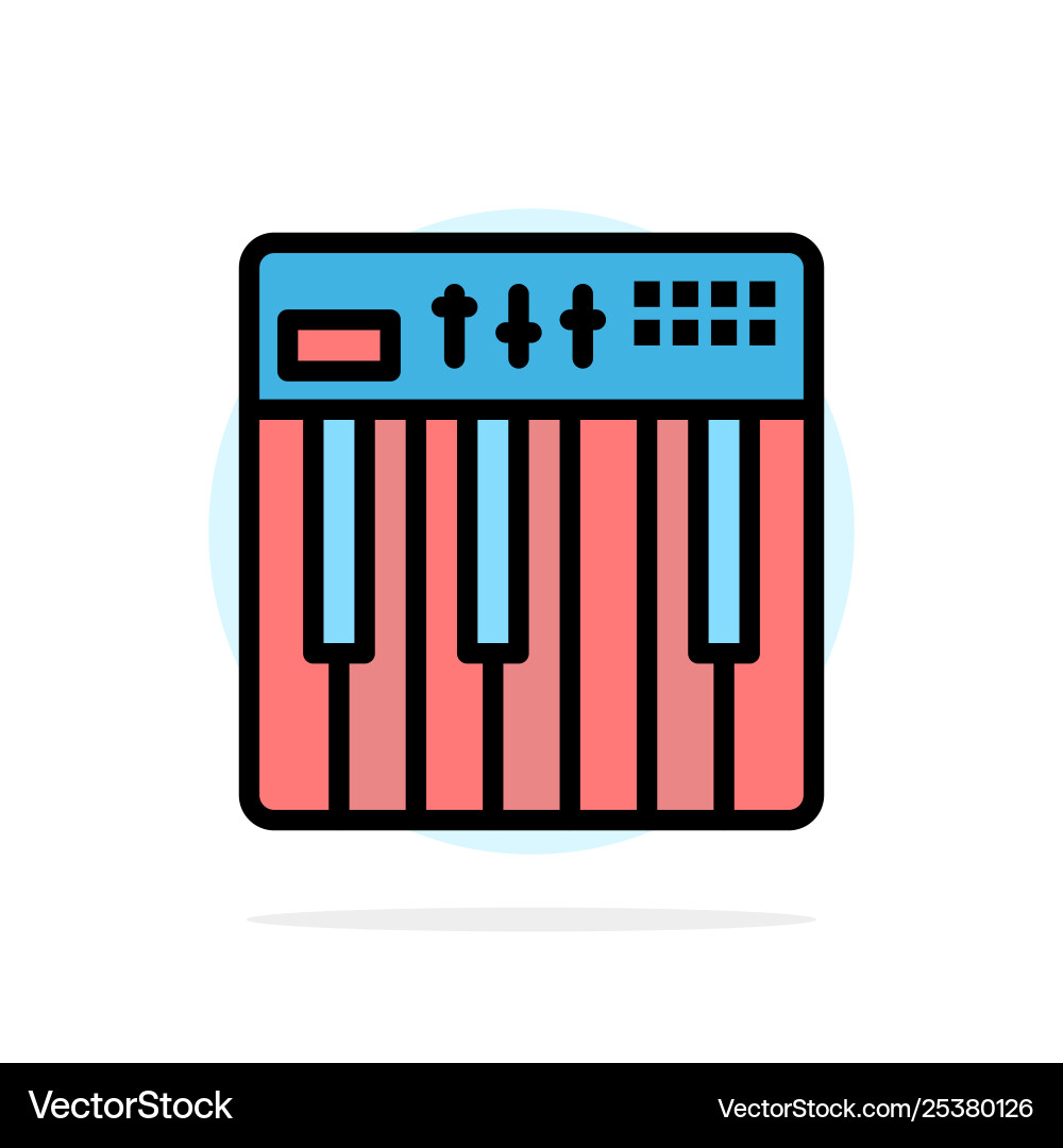 Controller hardware keyboard midi music abstract Controller hardware keyboard midi music abstract vector image