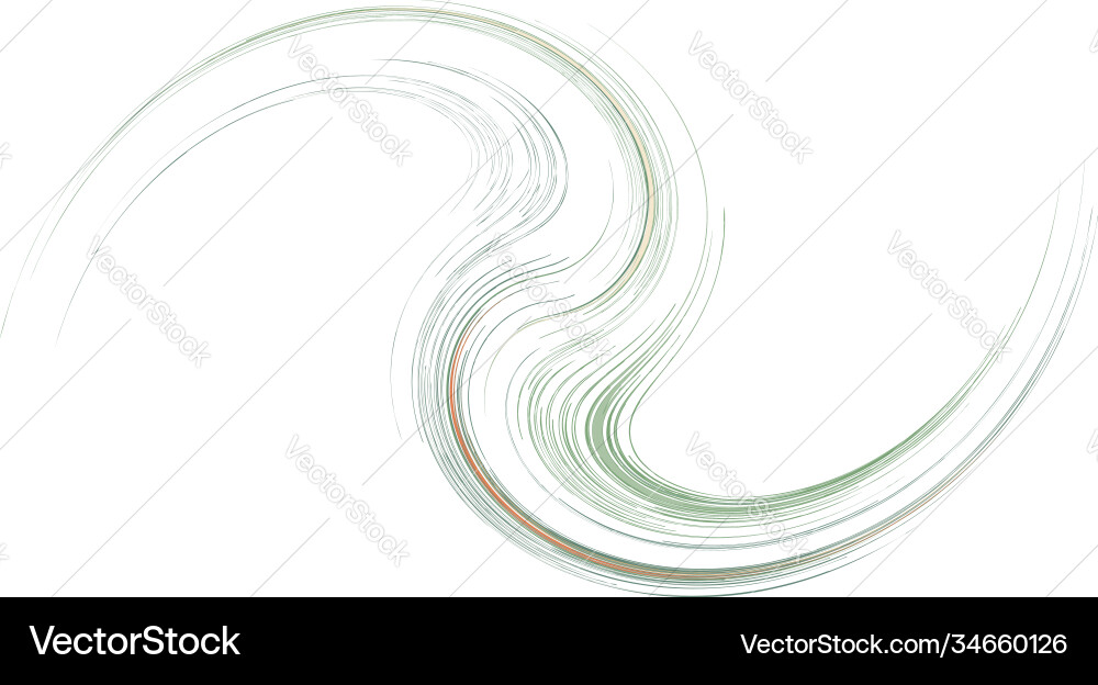 Curve rotated volute helix shape colorful spiral Curve rotated volute helix shape colorful spiral vector image