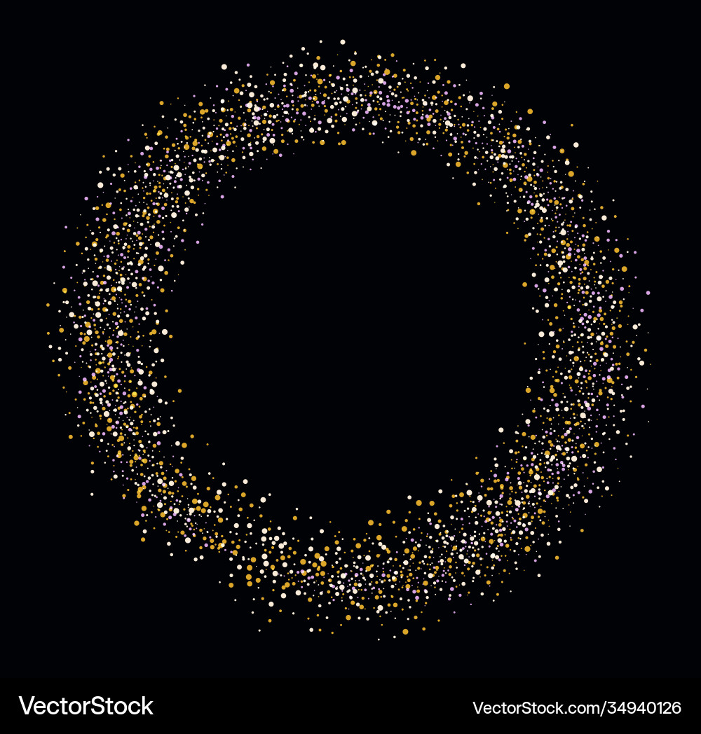 Frame with colorful sparkles circle Frame with colorful sparkles circle vector image