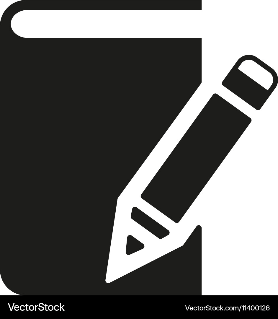 Notebook icon design diary and sketchpad vector image