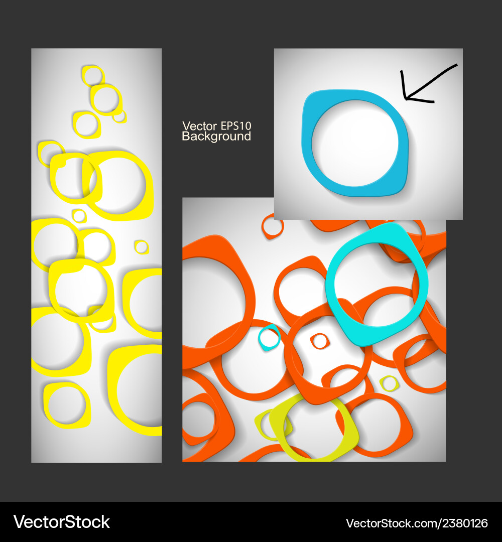 Set abstract style background Vector Image