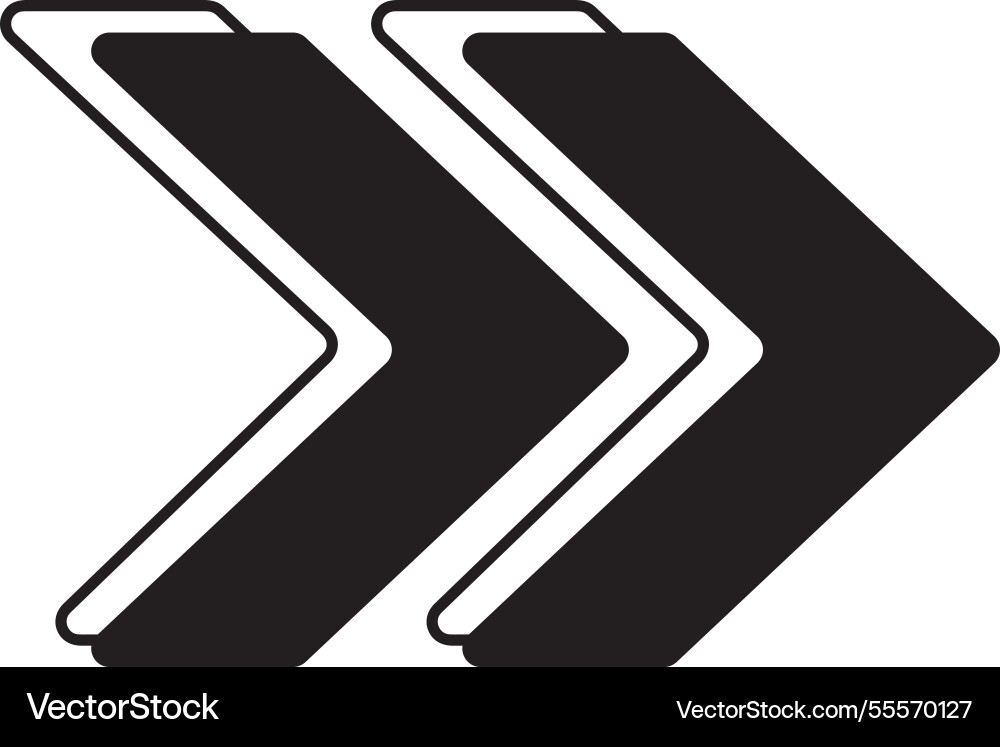 Abstract lined arrow sharp chevron artistic sketch vector image