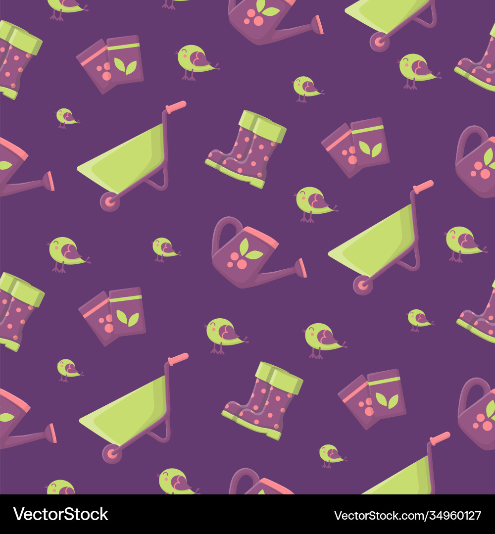 Bright pattern with image garden Bright pattern with image garden Vector Image