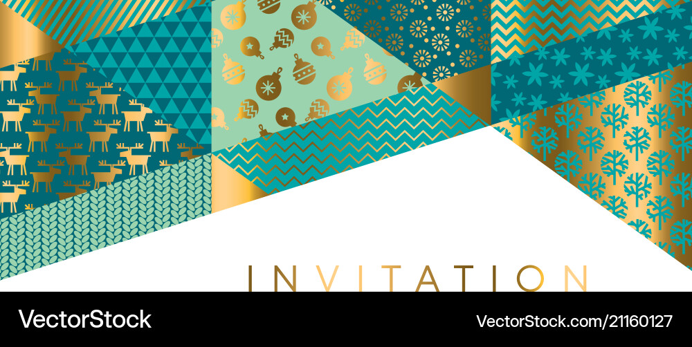 Geometric xmas patchwork pattern for header Geometric xmas patchwork pattern for header vector image