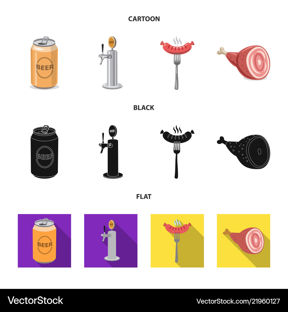 Pub and bar symbol set Vector Image