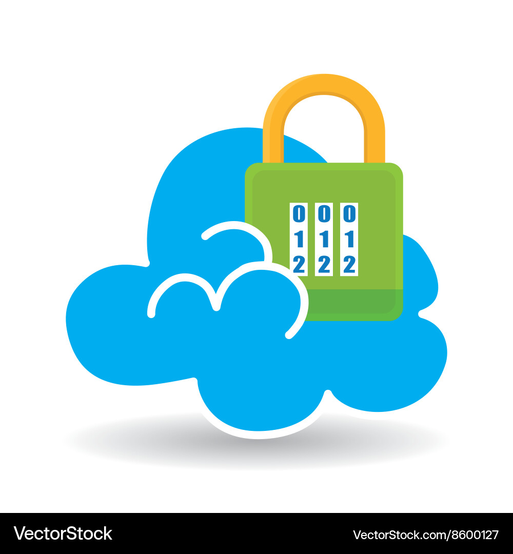 Security system design technology vector image