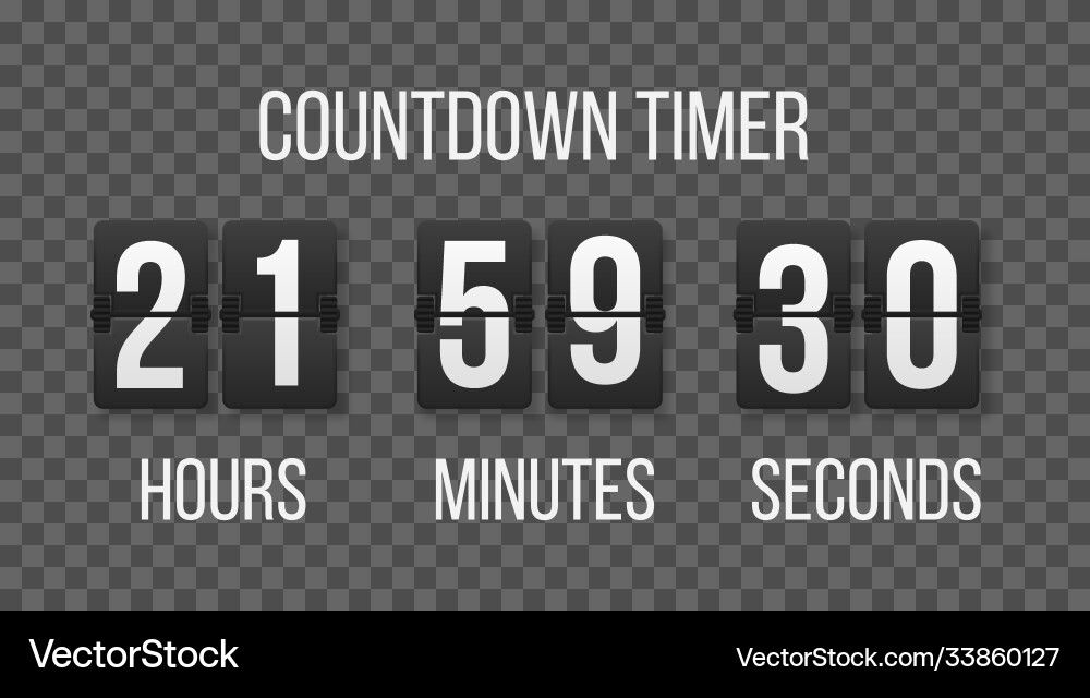 Time remaining countdown vector image