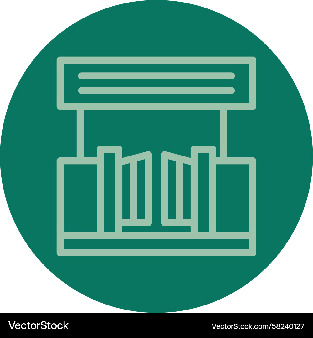 Zoo Line Icon - Multi Color Vector Image